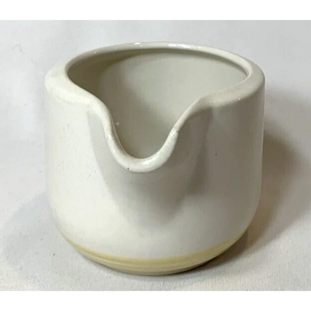 Vintage‎ Melville Creamer Japan Macys The Cellar Yellow Stripes 1970s Tea Coffee
